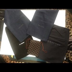Designer Dust Bags (BURBERRY, GUCCI, JILL SANDER & PRADA)
